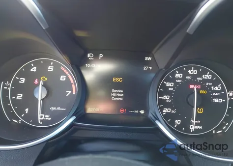 2019 Alfa Romeo Giulia Awd from USA, damaged, VIN ZARFANANXK7603178